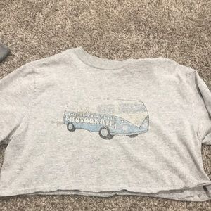 grey crop top